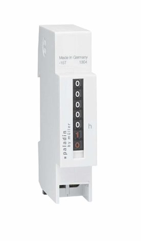 Počítadlo provoz. hodin PALADIN 311170 (BW 70.18), 24V, 50Hz, 1mod., šedé, na DIN lištu