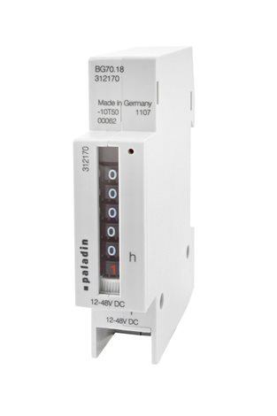 počítadlo provozních hodin 12-48V DC 1mod BG 70.18 312170