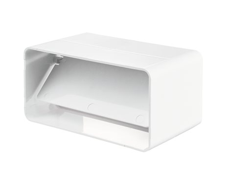 VENTS 8181 vzduchovod plastový-Spojka plochá s klapkou vnější 60x204mm