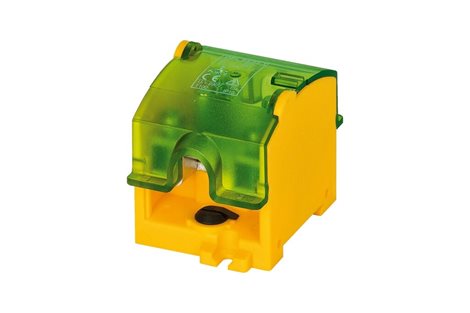 Svorkovnice stoupací OBL 95/35-1 PE, krytá, na DIN/panel, 1pól., 1x 95mm2 a 4x35mm2