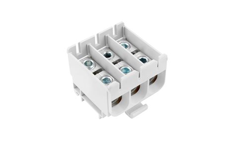 Svorka univerzální UK 50/3x1 A, 160A, 3pól., AL/CU, krytá, šedá, na DIN 2