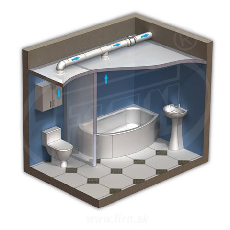 VENTS TT 100 Výkonný plastový ventilátor kombinovaný 187m³/hod. 5