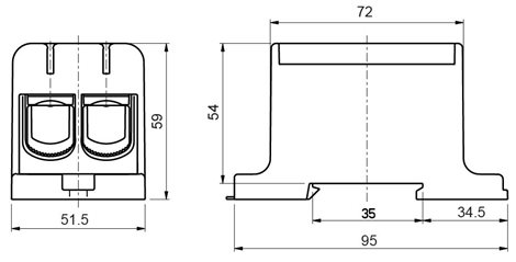 UK 150/2 PE 2090212 svorka univerzální 2x150mm2 žluto/zelená 3