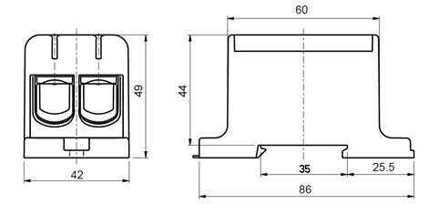 UK 95/2 A 2090204 svorka univerzální 2x95mm2 šedá 3