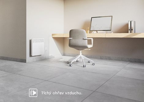 CWM 750 U nástěnný konvektor s elektron.termostatem; 0,75 kW, kabel řídící vodič 2