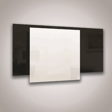ECOSUN 850 GS-White Bezrámový sálavý panel, přednostně nástěnná instalace, bílé sklo, 850  1