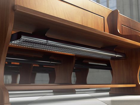 ECOSUN CH 02 Sálavé topidlo ECOSUN CH 260 W do kostelních lavic 2