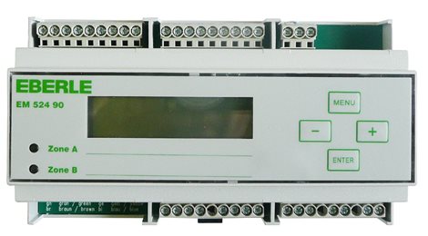 Eberle EM 524 90 (dvouzónový) Dvouzónový regulátor pro vyhřívání volných ploch nebo okapů