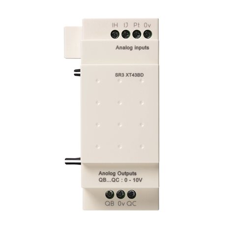 SR3XT43BD Rozšiřující modul, 2AI/2AO, 24VDC