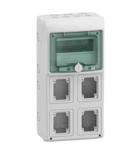 13179 Mureva rozvodnice IP65 for IEC sock 8Mx4