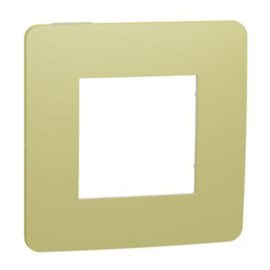 NU280211 Unica Studio Color - Krycí rámeček jednonásobný, Light Green/Bílý