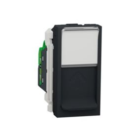 NU341454 Unica - Zásuvka datová 1xRJ45 Kat.6 UTP, 1M, Antracit