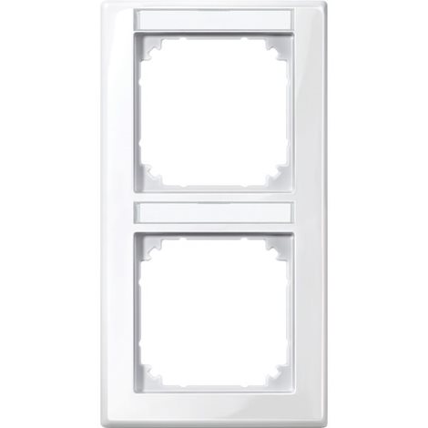 470219 Rámeček, Merten M-Smart, vertikální, dvojnásobný s popisovým polem, Polar