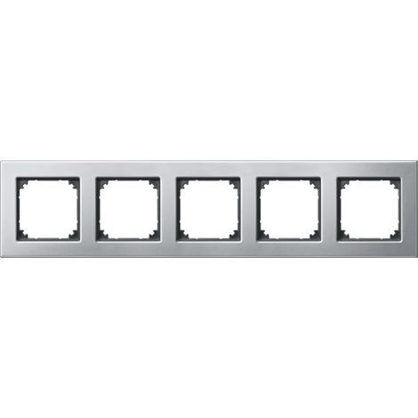 475560 Rámeček, Merten M-Elegance, pětinásobný, Platinum Silver