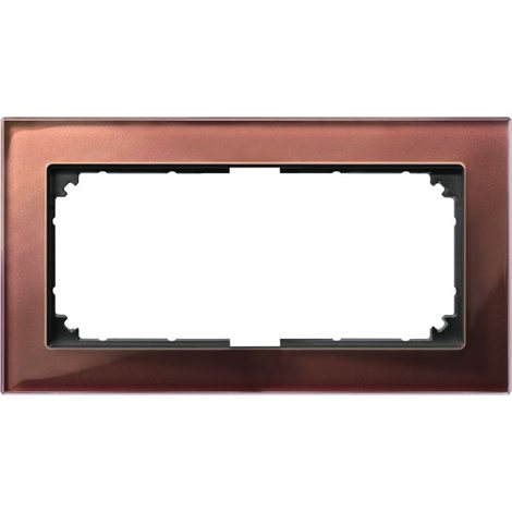 487815 Rámeček, Merten M-Elegance, dvojnásobný bez středového můstku, Mahogany Brown