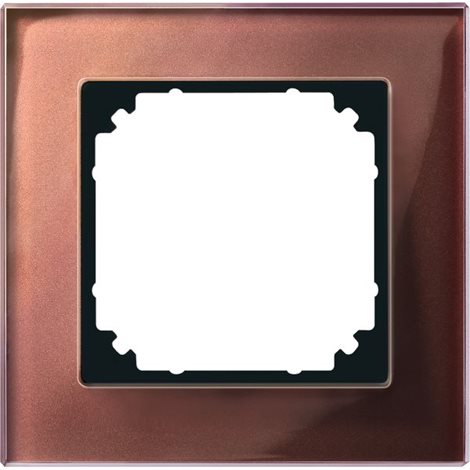 489115 Rámeček, Merten M-Elegance, jednonásobný, Mahogany Brown