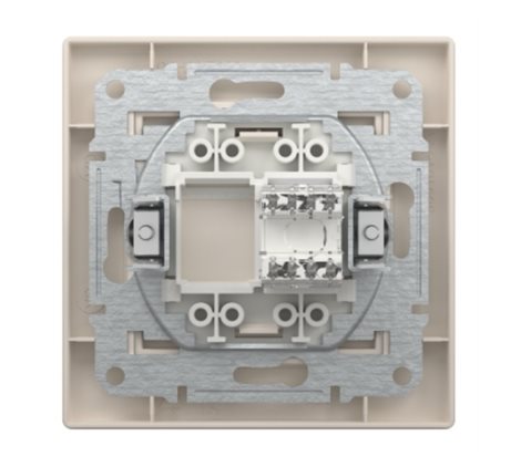 EPH4700123 Asfora - Zásuvka datová RJ45, kat.6 UTP, krémová 2
