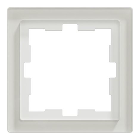 MEG4010-6520 Rámeček, Merten D-Life, jednonásobný, sklo, Crystal White