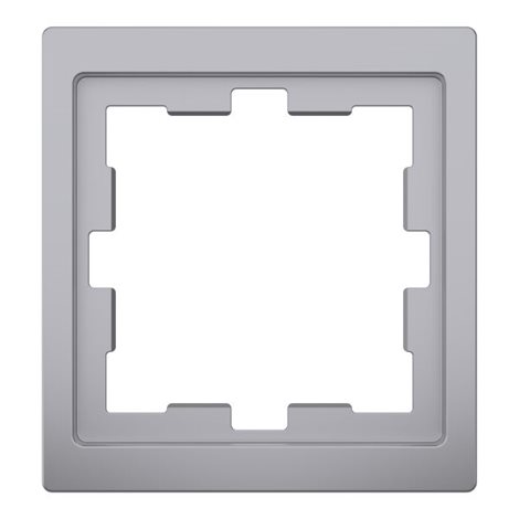 MEG4010-6536 Rámeček, Merten D-Life, jednonásobný, Stainless Steel