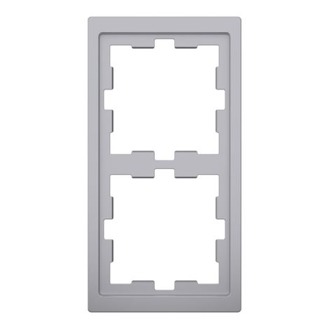 MEG4020-6536 Rámeček, Merten D-Life, dvojnásobný, Stainless Steel
