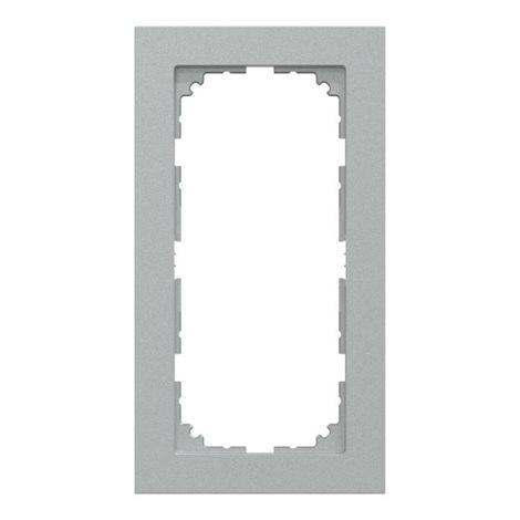 MEG4025-3660 Rámeček, Merten M-Pure, dvojnásobný bez středového můstku, Aluminium