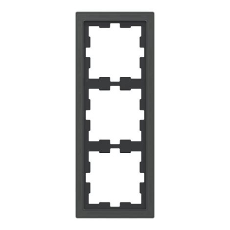 MEG4030-6503 Rámeček, Merten D-Life, trojnásobný, sklo, Onyx Black
