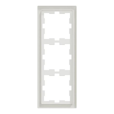 MEG4030-6520 Rámeček, Merten D-Life, trojnásobný, sklo, Crystal White