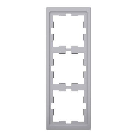 MEG4030-6536 Rámeček, Merten D-Life, trojnásobný, Stainless Steel
