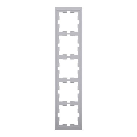 MEG4050-6536 Rámeček, Merten D-Life, pětinásobný, Stainless Steel