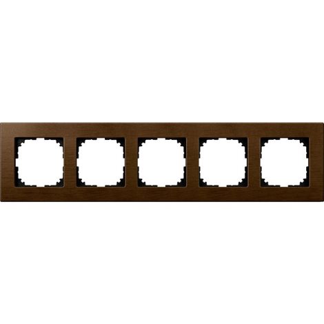 MEG4055-3473 Rámeček, Merten M-Elegance, pětinásobný, Walnut