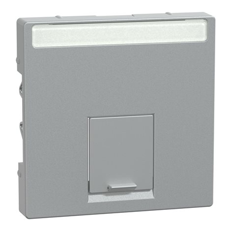MTN465860 Merten - Centrální deska pro datovou zásuvku 1xRJ45 Actassi S-One, System M, Aluminium