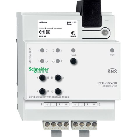 MTN649802 KNX žaluziový akční člen REG-K/2x/10+manuální režim