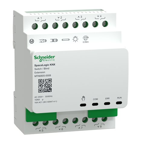 MTN6805-0008 Akční člen KNX Spacelogic rozšíření spínací/žaluzie 8kanalů 16A