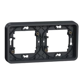 MUR34101 Rámeček IP55 pro zapuštěnou montáž 2 násobný horizontální, antracit