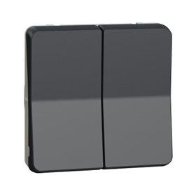 MUR35019 Přepínač dvojitý střídavý ř.6+6, IP55, antracit
