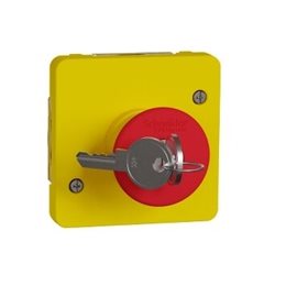 MUR35052 Nouzový spínač s klíčem, IP55