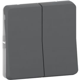MUR35326 Tlačítko dvojité ř.1/0+1/0So, IP55, antracit