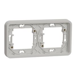 MUR39101 Rámeček IP55 pro zapuštěnou montáž 2 násobný horizontální, bílý