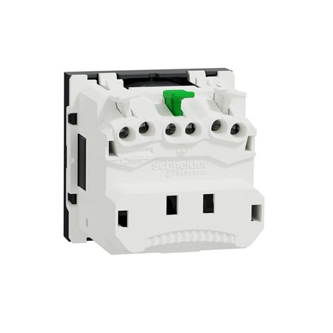 NU305954EP Unica - Zásuvka s přepěťovou ochranou 250V/16A 2P+E, clonky, bezšroubová,Antrct 2