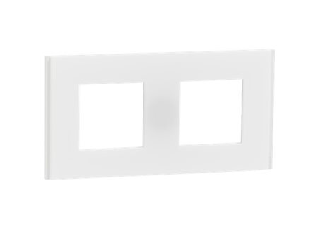 NU600479 Krycí rámeček, Unica Deco Materials, dvojnásobný, Translucent white 1