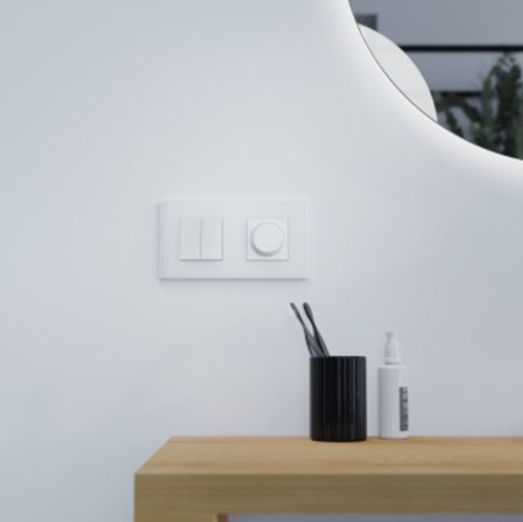 NU600479 Krycí rámeček, Unica Deco Materials, dvojnásobný, Translucent white 2