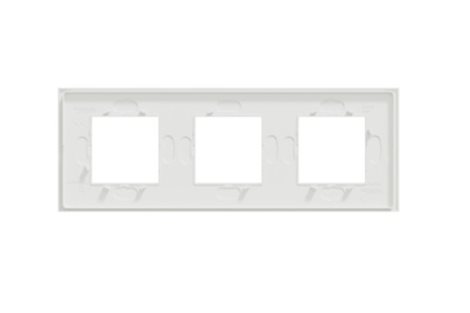 NU600679 Krycí rámeček, Unica Deco Materials, trojnásobný, Translucent white 2