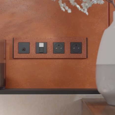 NU600871 Krycí rámeček, Unica Deco Materials, čtyřnásobný, Terracotta 3