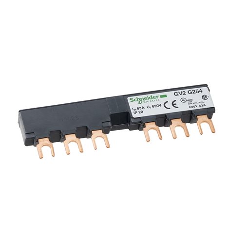 GV2G254 Propojovací sběrnice 2 vývody 54mm rozteč
