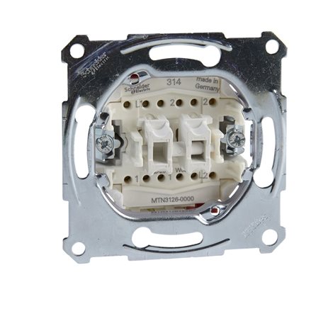 MTN3126-0000 (MTN311601)  Mechanismus přepínače dvojitého střídavého 10AX/250V