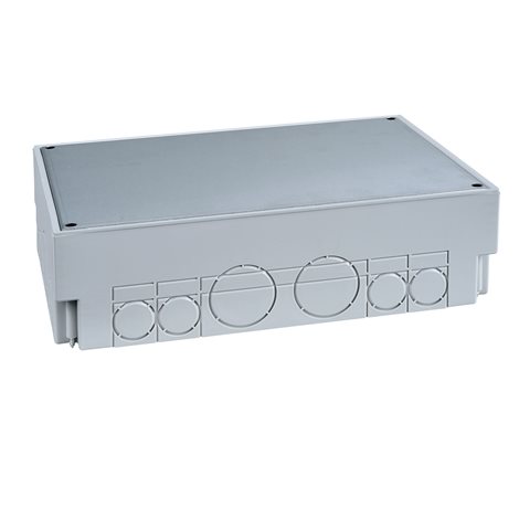 ISM50330 Screeded floor box, plastová podlahová krabice pro 6-8mod