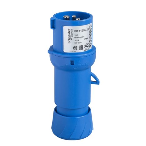 PKX16M423 Vidlice Fast connect  16A 2P+PE 200-250V IP44 50-60Hz