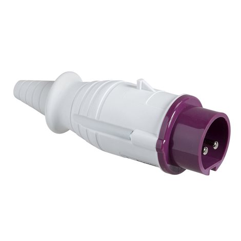 82301 Vidlice 16A 2P 24V 50/60Hz IP44