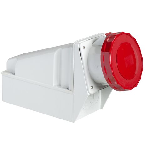 81183 Zásuvka nást. 63A 3P+N+PE 400V IP67