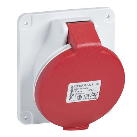 PKF32F434 Zásuvka vest.32A 3P+PE 380-415V IP44 50-60Hz